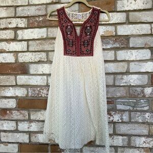 xhilaration Embroidery and Lace Halter Dress